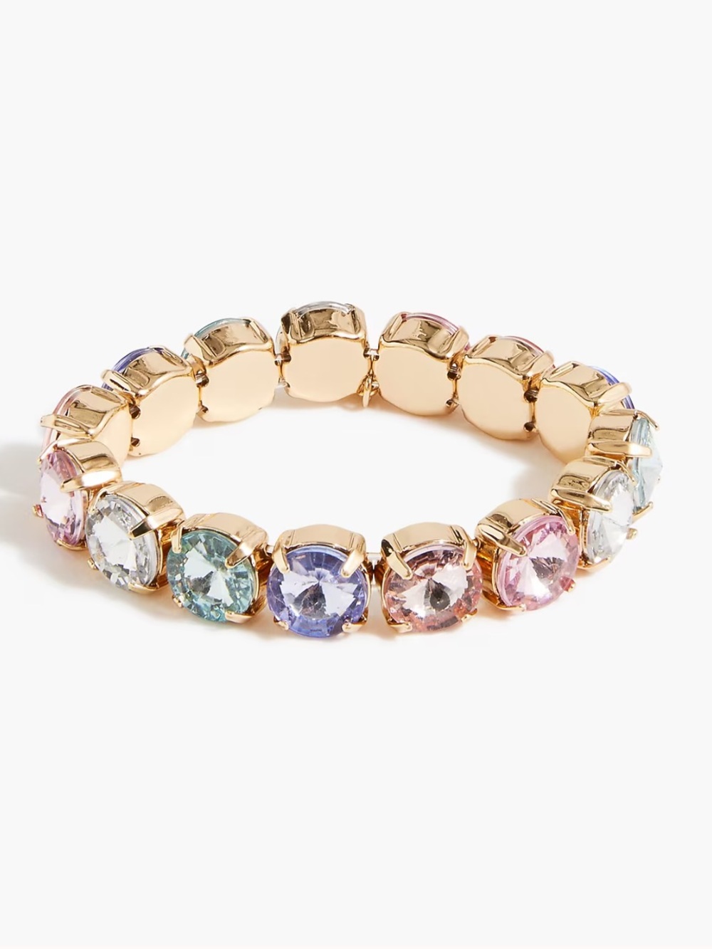 Crewcuts rainbow gem stretch bracelet